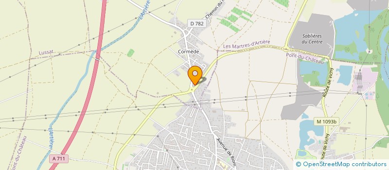 localisation de l'entreprise MONSIEUR SEBASTIEN VASSEUR  LES MARTRES-D'ARTIERE