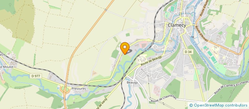 localisation de l'entreprise MONSIEUR SEBASTIEN VATAN à CLAMECY