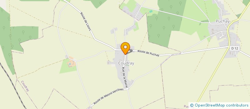 localisation de l'entreprise MONSIEUR SEBASTIEN VATEBLED  COUDRAY