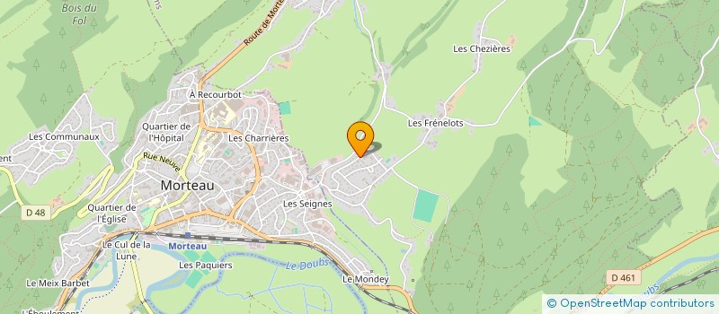 localisation de l'entreprise MONSIEUR SEBASTIEN VAUDEVILLE  LES FINS