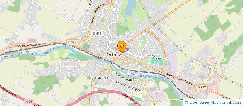 localisation de l'entreprise MONSIEUR SEBASTIEN VAUDOIS  ORTHEZ