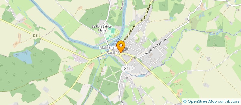 localisation de l'entreprise MONSIEUR SEBASTIEN VAUGEOIS à MALICORNE-SUR-SARTHE