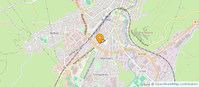 localisation de l'entreprise MONSIEUR SEBASTIEN VAURS à AURILLAC