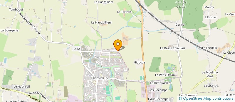 localisation de l'entreprise MONSIEUR SEBASTIEN VEILLE à DOMLOUP