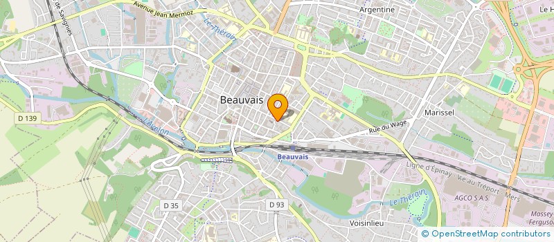 localisation de l'entreprise MONSIEUR SEBASTIEN VELU  BEAUVAIS