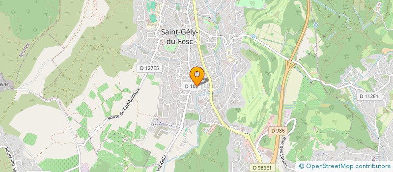 localisation de l'entreprise MONSIEUR SEBASTIEN VENDEVILLE  SAINT-GELY-DU-FESC