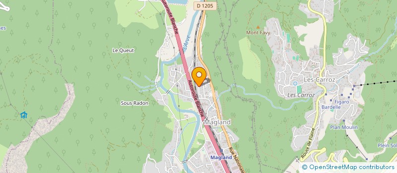 localisation de l'entreprise MONSIEUR SEBASTIEN VENDROUX  MAGLAND