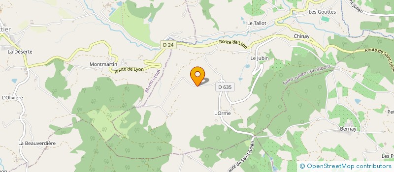 localisation de l'entreprise MONSIEUR SEBASTIEN VENET  SAINT-JULIEN-SUR-BIBOST