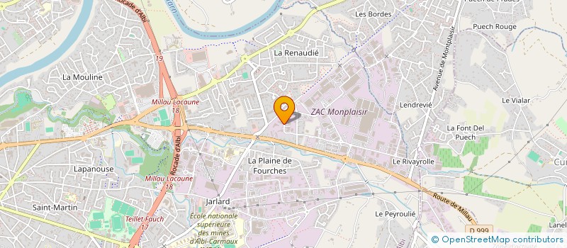localisation de l'entreprise MONSIEUR SEBASTIEN VENZAL à ALBI