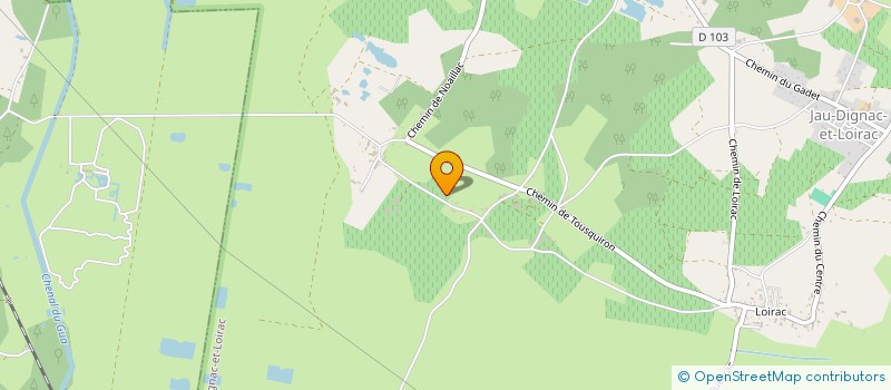 localisation de l'entreprise MONSIEUR SEBASTIEN VERAY  JAU-DIGNAC-ET-LOIRAC