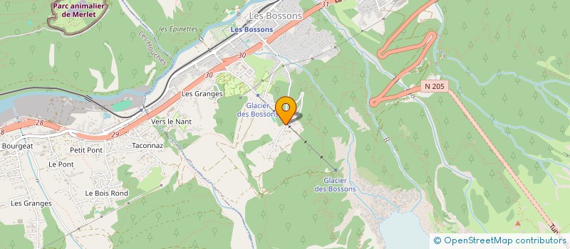 localisation de l'entreprise MONSIEUR SEBASTIEN VERDON  LES HOUCHES