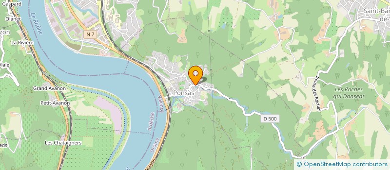 localisation de l'entreprise MONSIEUR SEBASTIEN VERDURE  PONSAS