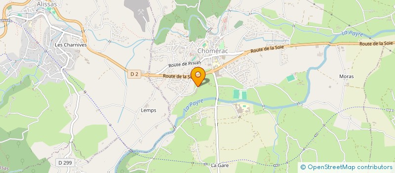 localisation de l'entreprise MONSIEUR SEBASTIEN VERGER  CHOMERAC