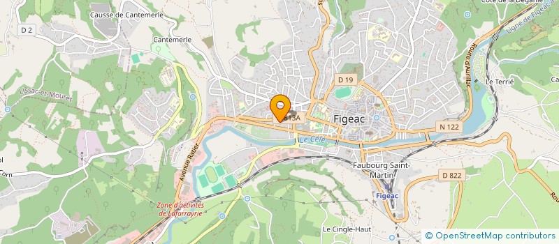 localisation de l'entreprise MONSIEUR SEBASTIEN VERMANDE  FIGEAC