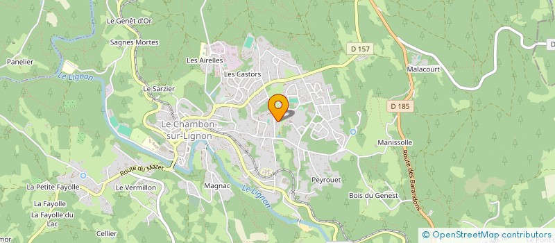 localisation de l'entreprise MONSIEUR SEBASTIEN VERRON à LE CHAMBON-SUR-LIGNON