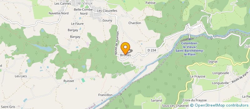 localisation de l'entreprise MONSIEUR SEBASTIEN VERT  COLOMBIER LE VIEUX