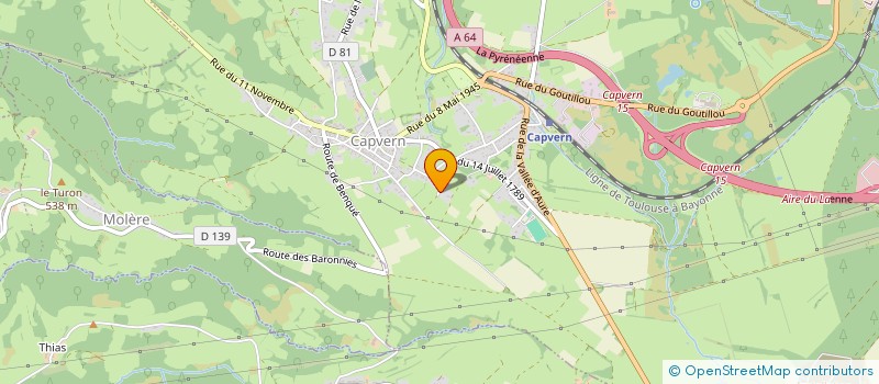 localisation de l'entreprise MONSIEUR SEBASTIEN VERTUEL  CAPVERN