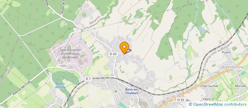 localisation de l'entreprise MONSIEUR SEBASTIEN VESIN  BONS-EN-CHABLAIS