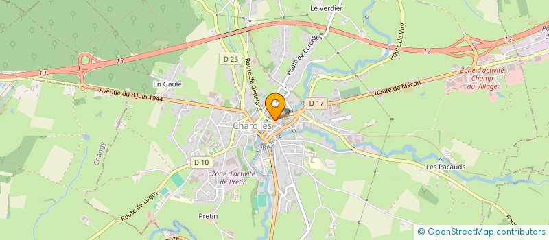 localisation de l'entreprise MONSIEUR SEBASTIEN VEYRAT à CHAROLLES