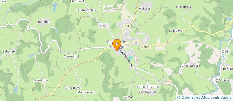 localisation de l'entreprise MONSIEUR SEBASTIEN VEYSSET  BELLEGARDE-EN-MARCHE