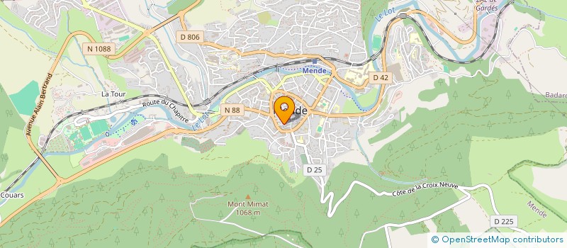 localisation de l'entreprise MONSIEUR SEBASTIEN VIALA  MENDE