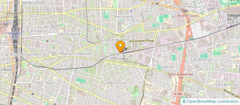 localisation de l'entreprise MONSIEUR SEBASTIEN VIALADE  VILLEURBANNE