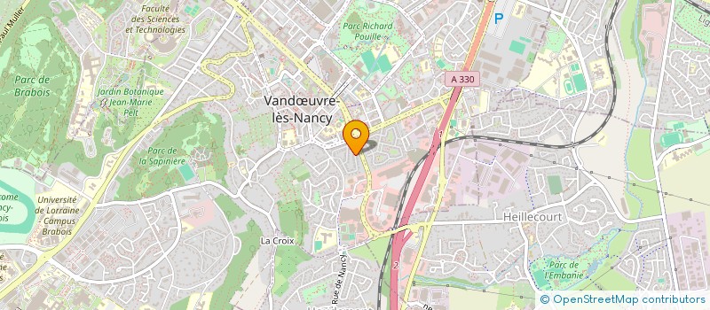 localisation de l'entreprise MONSIEUR SEBASTIEN VICAIRE  VANDUVRE-LES-NANCY