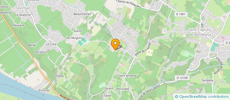 localisation de l'entreprise MONSIEUR SEBASTIEN VICENTINI  CAMBES