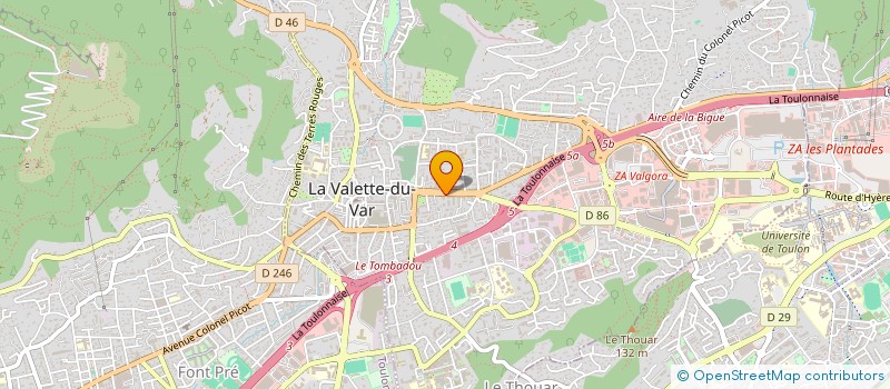 localisation de l'entreprise MONSIEUR SEBASTIEN VICHOT  LA VALETTE-DU-VAR