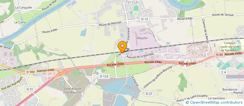 localisation de l'entreprise MONSIEUR SEBASTIEN VIDAL  TERSSAC