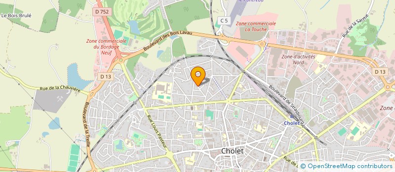 localisation de l'entreprise MONSIEUR SEBASTIEN VIEIRA  CHOLET