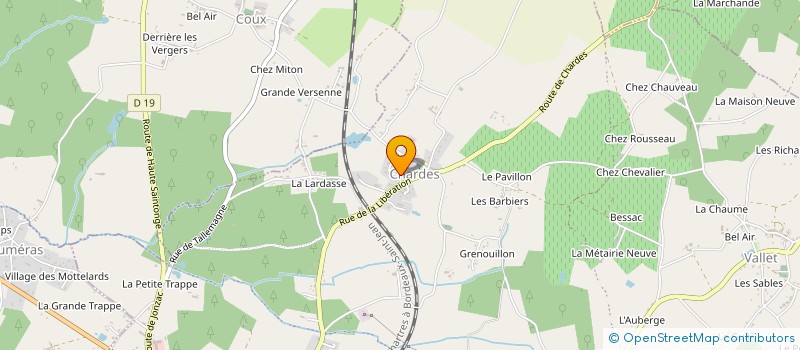 localisation de l'entreprise MONSIEUR SEBASTIEN VIGNEAUD  MONTENDRE