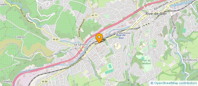 localisation de l'entreprise MONSIEUR SEBASTIEN VIGNOUD  RIVE-DE-GIER