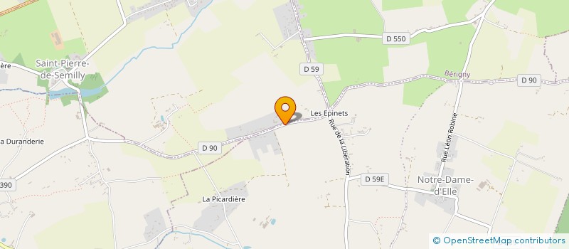 localisation de l'entreprise MONSIEUR SEBASTIEN VIGOUROUX  SAINT-PIERRE-DE-SEMILLY