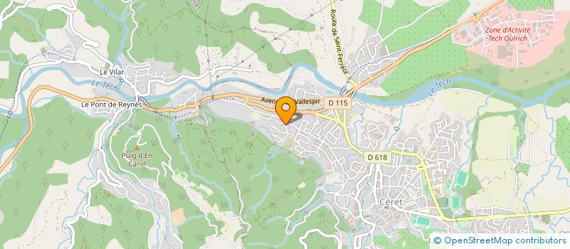 localisation de l'entreprise MONSIEUR SEBASTIEN VILLARD à CERET