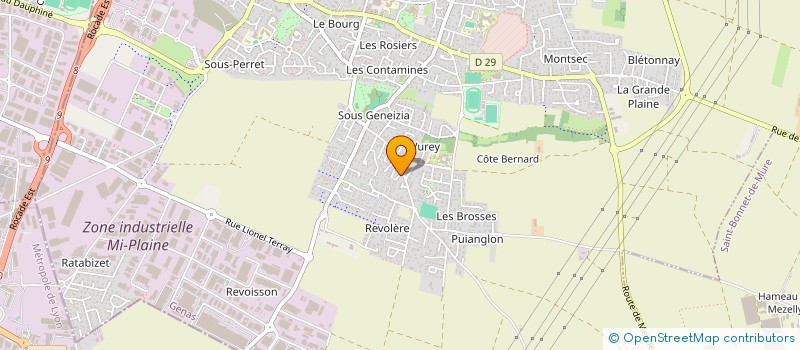 localisation de l'entreprise MONSIEUR SEBASTIEN VILLE  GENAS