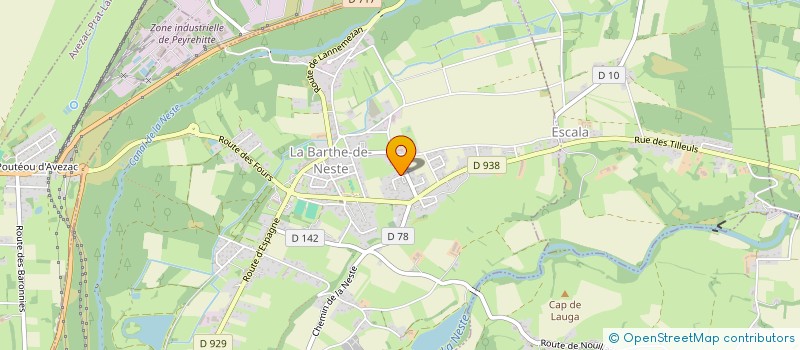 localisation de l'entreprise MONSIEUR SEBASTIEN VILLERMAIN  LA BARTHE-DE-NESTE