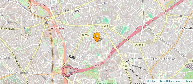 localisation de l'entreprise MONSIEUR SEBASTIEN VILLERS à BAGNOLET