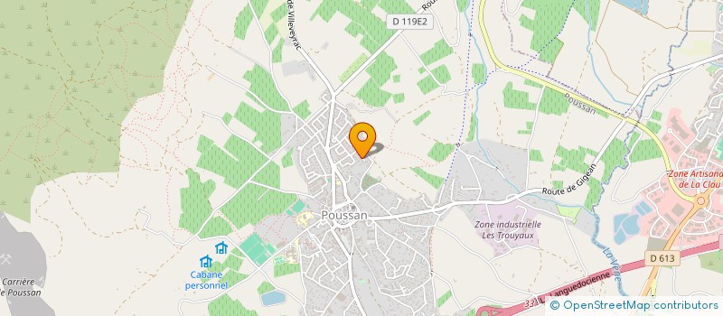 localisation de l'entreprise MONSIEUR SEBASTIEN VINCENT  POUSSAN