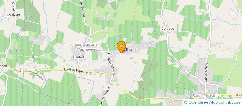 localisation de l'entreprise MONSIEUR SEBASTIEN VINCENT  SAINT-GIRONS-D AIGUEVIVE