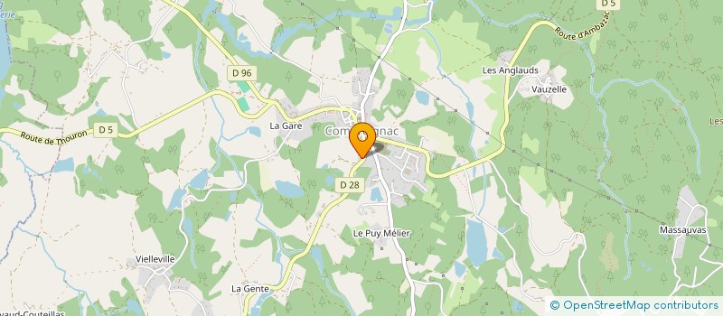 localisation de l'entreprise MONSIEUR SEBASTIEN VIRATELLE à COMPREIGNAC