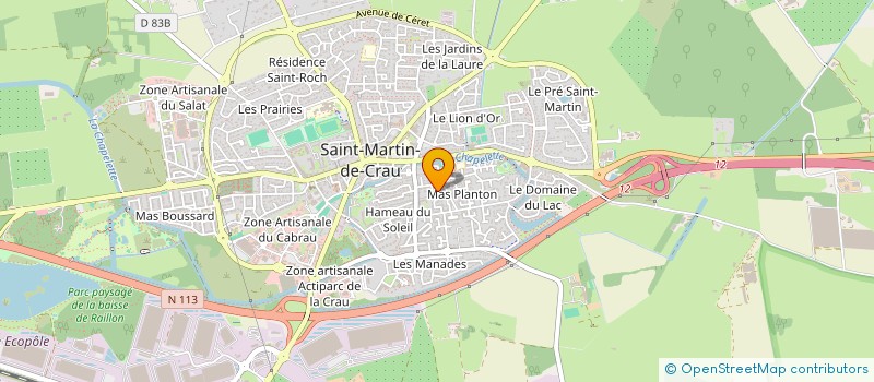 localisation de l'entreprise MONSIEUR SEBASTIEN VITTOZ à SAINT-MARTIN-DE-CRAU