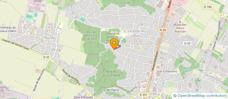localisation de l'entreprise MONSIEUR SEBASTIEN VOGEL  LA VILLE-DU-BOIS