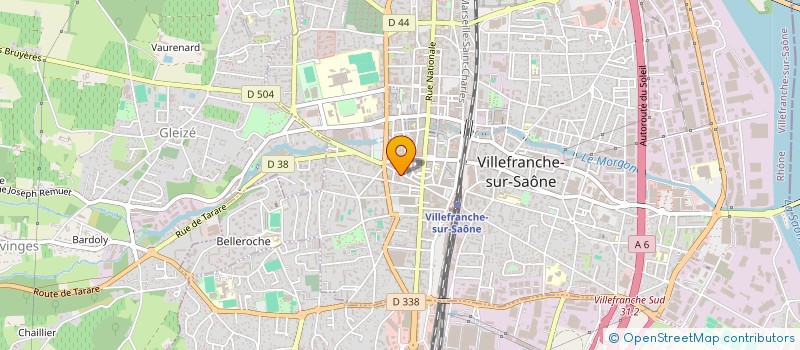 localisation de l'entreprise MONSIEUR SEBASTIEN VOLLEREAUX  VILLEFRANCHE-SUR-SAONE