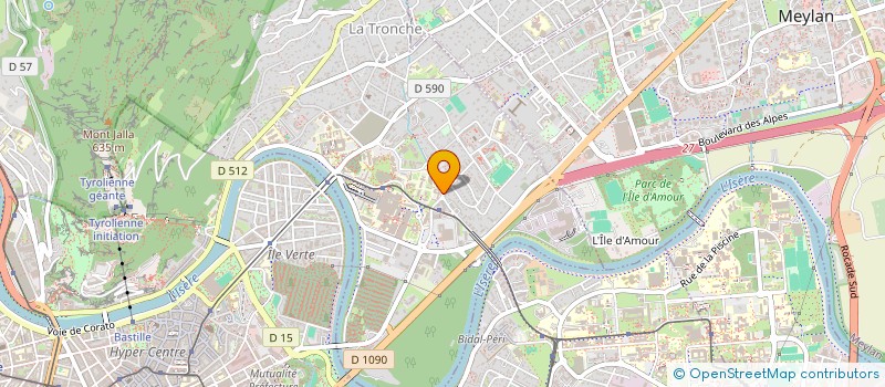 localisation de l'entreprise MONSIEUR SEBASTIEN VOSGIEN  LA TRONCHE