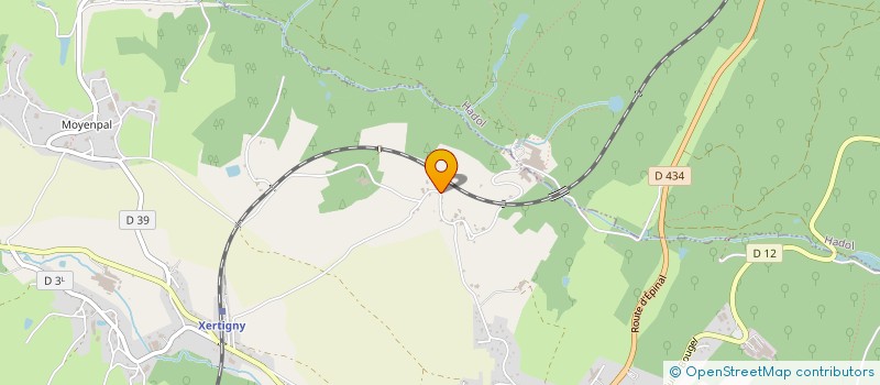 localisation de l'entreprise MONSIEUR SEBASTIEN VUILLEMIN  XERTIGNY