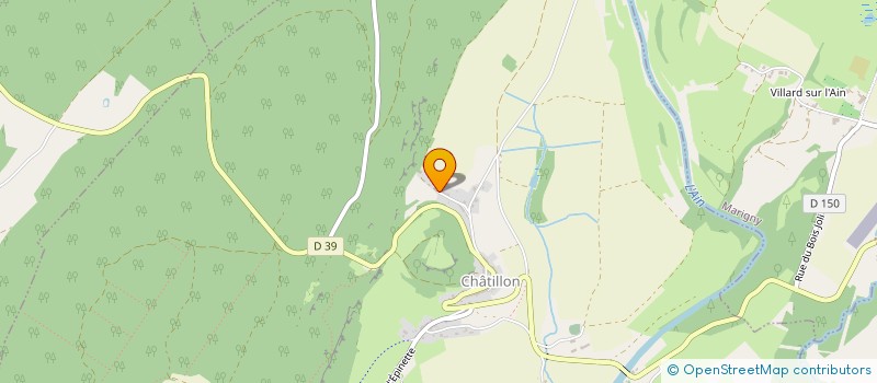 localisation de l'entreprise MONSIEUR SEBASTIEN VUILLERMET  CHATILLON