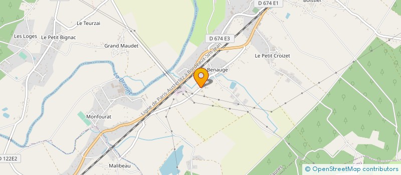 localisation de l'entreprise MONSIEUR SEBASTIEN WATELET  LES EGLISOTTES ET CHALAURES