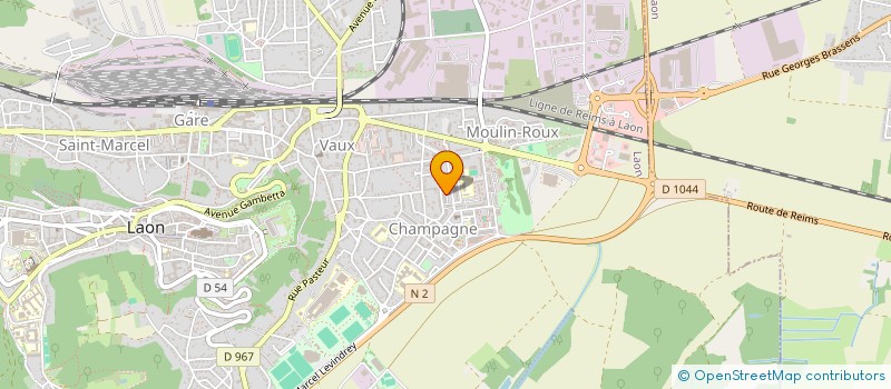localisation de l'entreprise MONSIEUR SEBASTIEN WEBER à LAON
