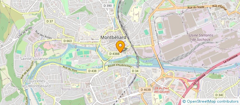 localisation de l'entreprise MONSIEUR SEBASTIEN WEISS  MONTBELIARD